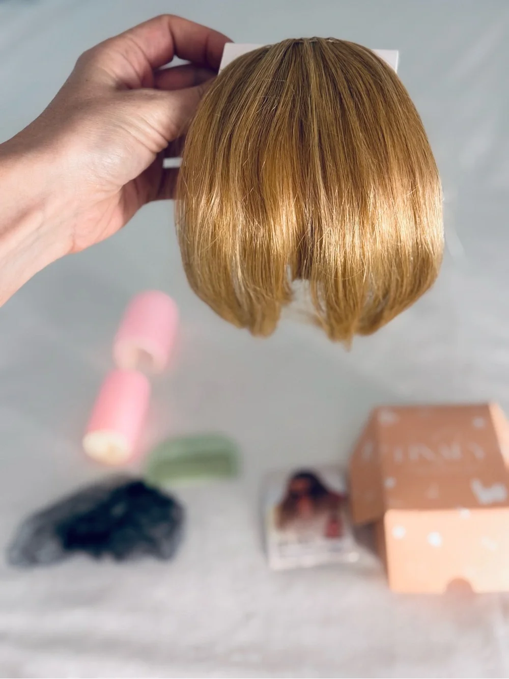 EINAEY 100% Human Hair Clip in Bangs. Wear the Look You Love NWT